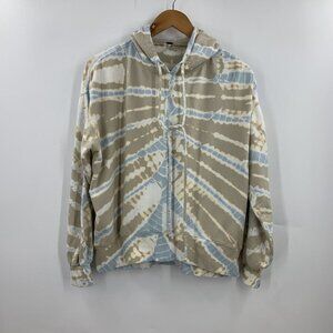 Young Fabulous‎ & Broke Women's Cotton Stripe Tie Dye Long Sleeve Hoodie Size S